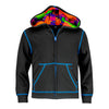 Blue Man Group Youth Revelry Full Zip in Black - Front View