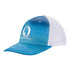 "O" Sublimated Blue Water Hat in Blue and White - Left Side View