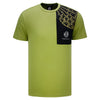 KÀ Adult Sublimated Panel Pocket Green T-Shirt - Front View