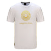 Cirque du Soleil Adult Sublimated Piping T-Shirt in White - Front View