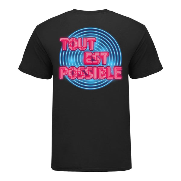 Cirque du Soleil Tout Est Possible Neon T-Shirt in Black - Back View