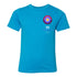 Cirque du Soleil "30 Years in Las Vegas" Youth T-Shirt in Turquoise Blue - Front View