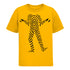"O" Youth Zebra Tee in Yellow - Front View