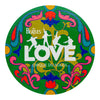 The Beatles LOVE Paisley Green Vinyl Sticker