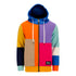 The Beatles LOVE Patchwork Zip Up Hooded Jacket in Multicolor - Front View