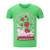 The Beatles LOVE Youth Strawberry Fields T-Shirt in Lime Green - Front View
