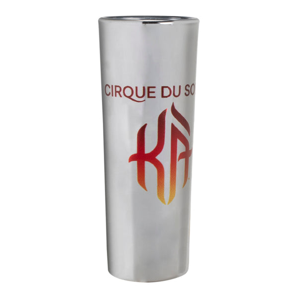 KÀ Marquee Logo Metallic Shooter in Silver and Red - Side View