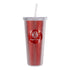 KÀ Glitter Tumbler in Red and Clear - Side View