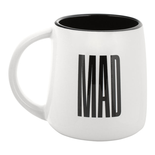 Mad Apple Marquee Mug in White - Side View