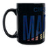 Mad Apple Marquee Wrap Mug in Black - Side View