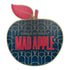 Mad Apple Art Deco Pattern Vinyl Sticker - Front View