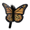 OVO Butterfly Headband in Black and Orange - Close Up on Butterfly View