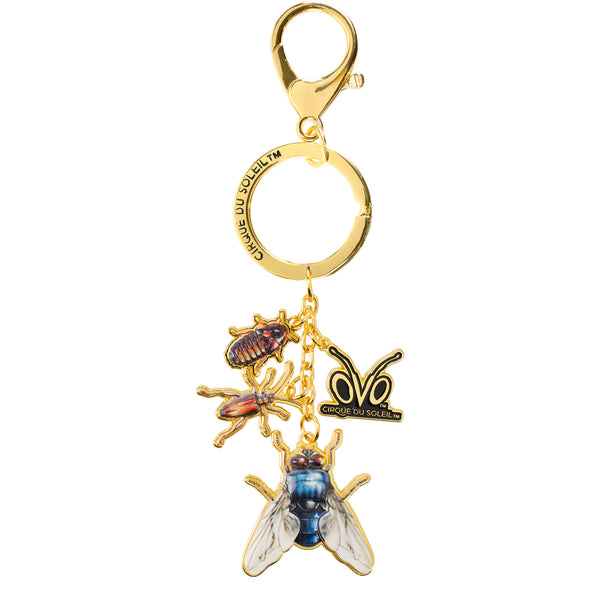 OVO Insect Keychain in Gold - Front View