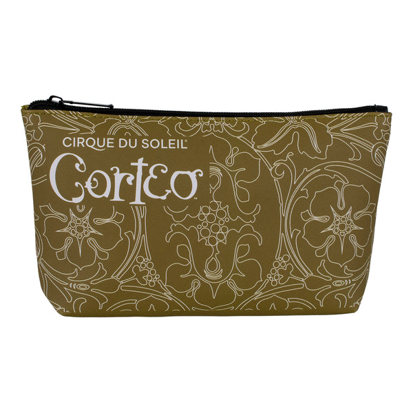 Corteo Scroll Pouch in Gold - Side View