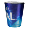 CRYSTAL Two Tone Shot Glass in Blue - Side View