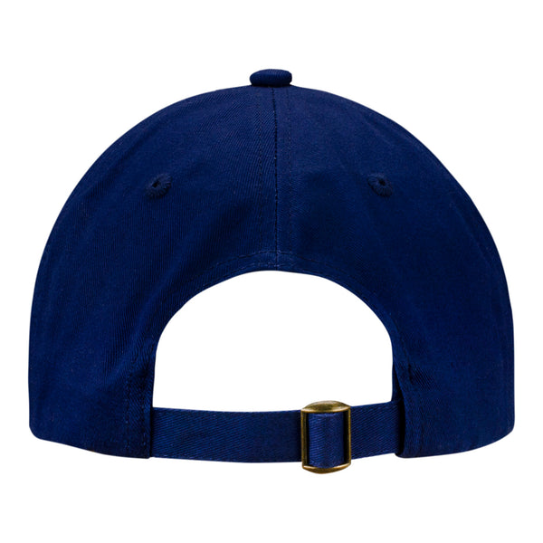 CRYSTAL Blue Plaid Ladies Hat in Navy - Back View
