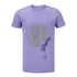 CRYSTAL Youth Glitter T-Shirt in Purple - Front View