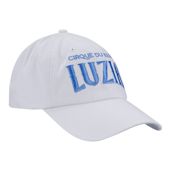 Luzia Hummingbird Hat in White and Blue - Right Side View