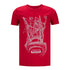 BAZZAR Maestro's Hat Youth T-Shirt in Red - Front View