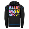 Blue Man Group Jubilee Full Zip Sweatshirt in Black - Back View