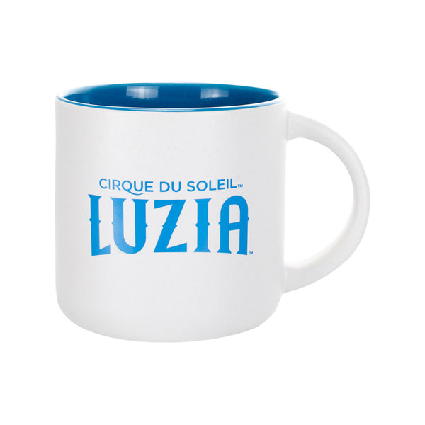 LUZIA Marquee Mug in White - Side View