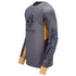 KÀ Adult Athletic Tattoo Long Sleeve Shirt in Gray/Gold/Red - Left Side View