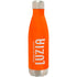 LUZIA Marquee Water Bottle in Orange - Side View