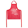 'Twas the Night Before Poem Apron in Red - Front, Flat View