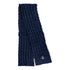 "O" Ladies Scarf in Navy - Front View