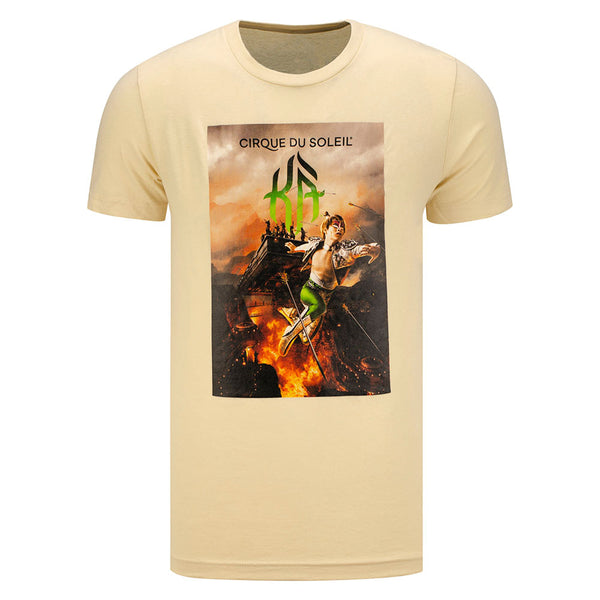 KÀ Adult Battlefield Tan T-Shirt - Front View