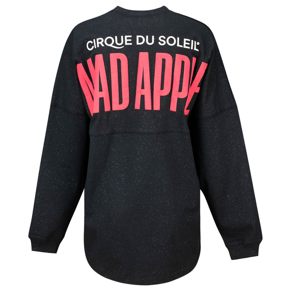 Mad Apple Ladies Spirit Jersey® Sparkle Black - Back View
