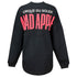Mad Apple Ladies Spirit Jersey® Sparkle Black - Back View