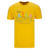 The Beatles LOVE Adult All You Need Yellow T-Shirt - Front View