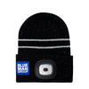 Blue Man Group Youth Splatter Beanie in Black - Front View