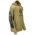 KÀ Adult Hooded Pullover Sweatshirt in Gold and Black - Right Side View