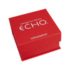 ECHO Dog Ornament in Silver - Red Box View