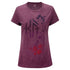 KÀ Marquee Ladies Floral Design T-Shirt in Purple - Front View