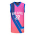 Mad Apple The Game Jersey in Pink and Blue - Front View