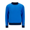 "O" Crew Neck Sweatshirt with Contrast Cuffs and Collar