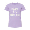 Cirque du Soleil Purple Youth Dare to Dream T-Shirt in Dark Lavender - Front View