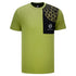 KÀ Adult Sublimated Panel Pocket Green T-Shirt - Front View