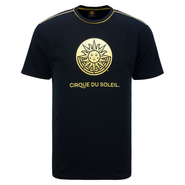 Cirque du Soleil Adult Gradient Logo T-Shirt in Black - Front View