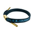 "O" Rastaclat Single Lace Bracelet in Blue - Side View