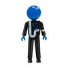 Blue Man Group Blue Guy With Pipes Figurine in Black and Blue - Front View