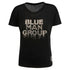 Blue Man Group Ladies Black Bling T-Shirt - Front View