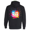 Blue Man Group Light Up Hooded Jacket in Black - Back View