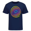Blue Man Group Dark Blue Spiral Gradient T-Shirt