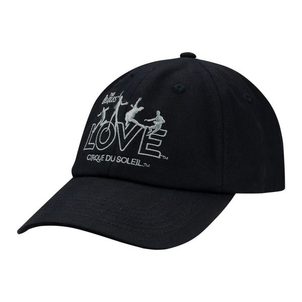 The Beatles LOVE Adult Marquee Logo Hat in Black - Left Side View