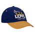 The Beatles LOVE Youth Marquee Logo Hat in Navy/Gold - Right Side View