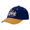 The Beatles LOVE Youth Marquee Logo Hat in Navy/Gold